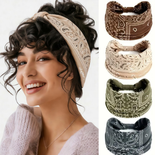 4pcs boho paisley - 4pcs,
