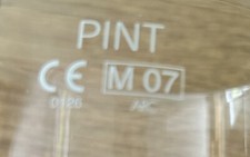 Guinness 2007 Pint Glass Home Bar, Diageo, Stout, Beer, Lager. Used M07