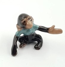Hagen Renaker Chimp Chimpanzee Miniature Ceramics Blue Vintage Retired Monkey 