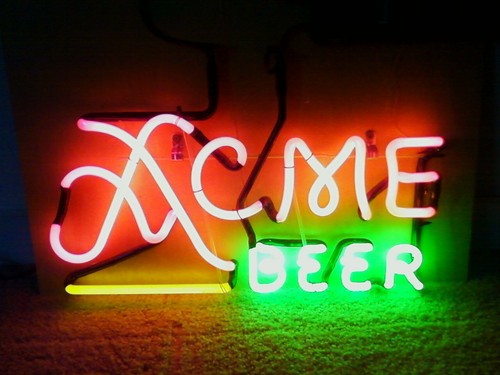 Acme beer classic neon sign - beer,