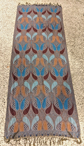 Shawl scarf woven fringed - shawl,