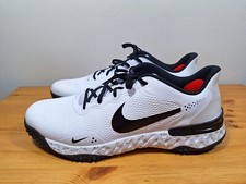 NIKE ALPHA HUARACHE ELITE 3 TURF BASEBALL SHOES SIZE 15 WHITE BLACK CV3560-104