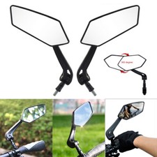 Bicycle Bike Cycle Handlebar Rear View Mirrors Rearview Rectangle Back Mirror