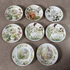 Set Of 8 Calendar Plates Edith Holden The Dairy Of An Edwardian Lady