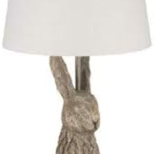 Driftwood effect rabbit lamp - rabbit,