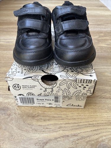 Clark boys black leather - clark’s,