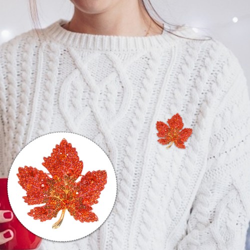 Fashion maple leaf brooch pin - fashion,