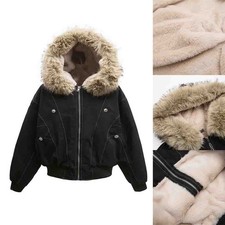 Fleece Lined Jacket Punk Outerwear Casual Wear Cold Weather Fleece Lining