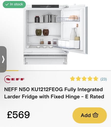 Neff n50 ku1212fe0g integrated - neff,