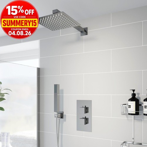 Thermostatic concealed square - concealed,
