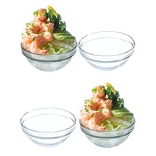 Glass prawn cocktail bowls - x,