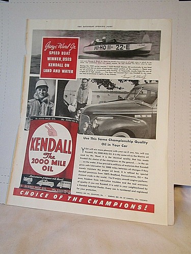 1940 kendall motor - ad,