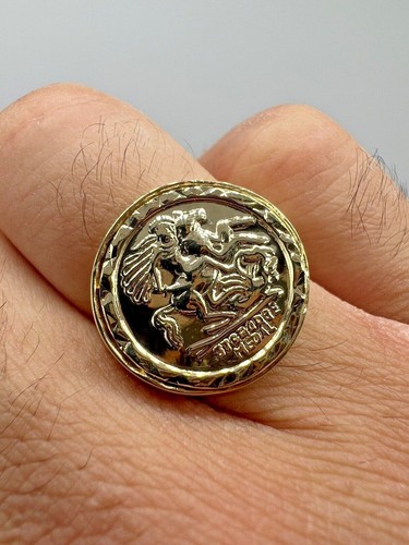 9ct yellow gold half - 9ct,
