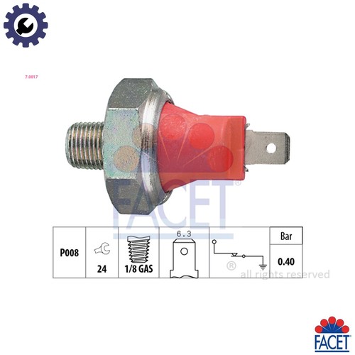 Oil pressure switch 0017 - pressure, 7.0017