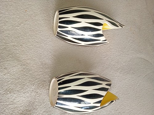Sandland zebrette vases - sandland, pair