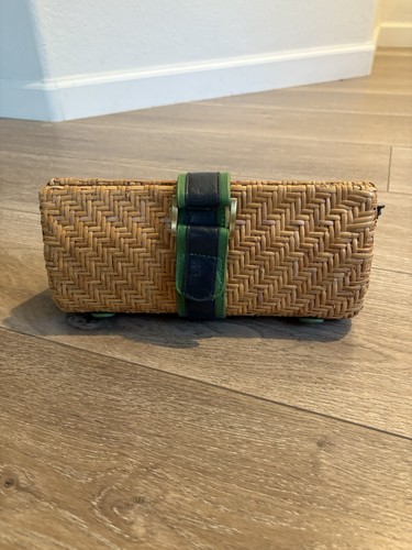 Straw studios woven rattan box - rattan,