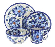 Blue Rose Polish Pottery Daisy