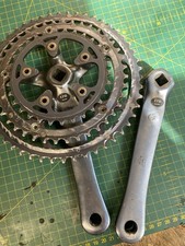 Campagnolo Centaur 3x10 Chainset Crankset Century Grey Vintage Retro