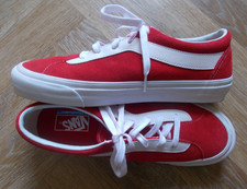 Vans Old Skool Red Suede  UltraCush Lite Trainers/ Shoes UK 8.5 Excellent