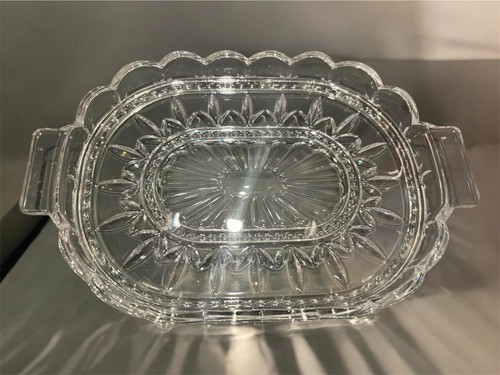 Stunning crystal oval serving - crystal,