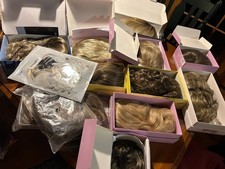 wig Lot 14 womens 100% Human &