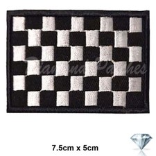 Chequered flag embroidery