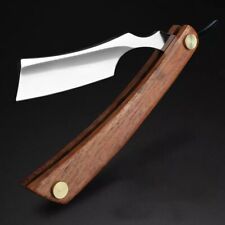Shave Ready Straight Razor Straight Cut Throat Shaving Barber Shavette Wooden H