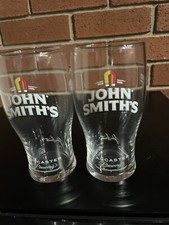 John Smiths Pint Glass x 2
