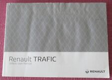 RENAULT TRAFIC (2019 - 2022) OWNERS MANUAL - HANDBOOK WITH BLANK SERVICE SECTION