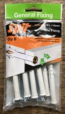 6 X PACK SPIT EXTENDED M10 X 115MM FRAME FIXING BRICK & HOLLOW BLOCKS NEW