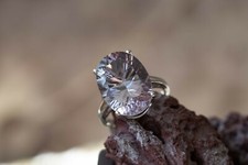 Blueberry Quartz Sterling Silver Ring