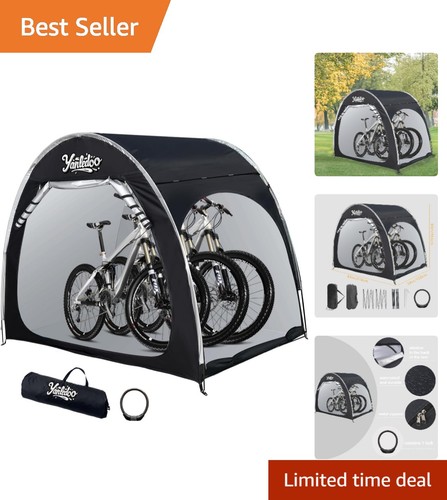 Durable black bike - bike, storage