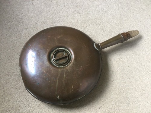 Antique copper bed warmer - antique,