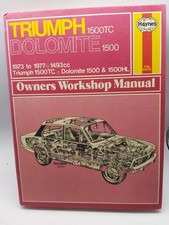 HAYNES WORKSHOP MANUAL Triumph 1500 TC Dolomite 1500 - 1973-77 (H11)