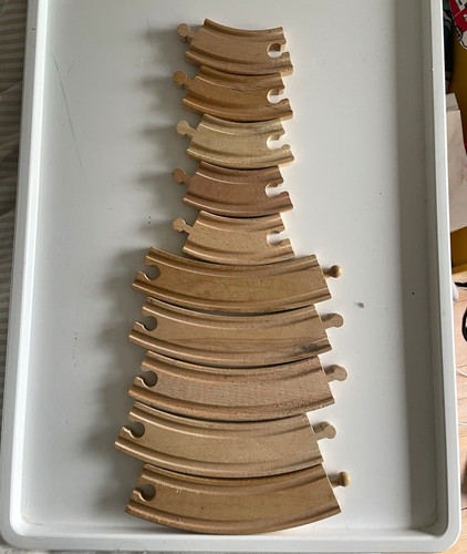 Wooden train set - wooden,
