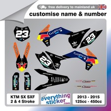 KTM SX & SXF 125/150/250/350/450 (2013–2015) Full Graphics Kit