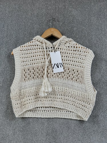 Zara top womens size cream - zara,