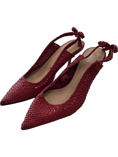 Zara woven slingback heels - zara,