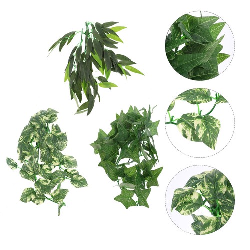 3pcs lifelike reptile plants - 3pcs,