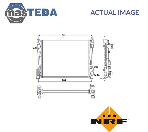 54752 engine cooling radiator - engine,