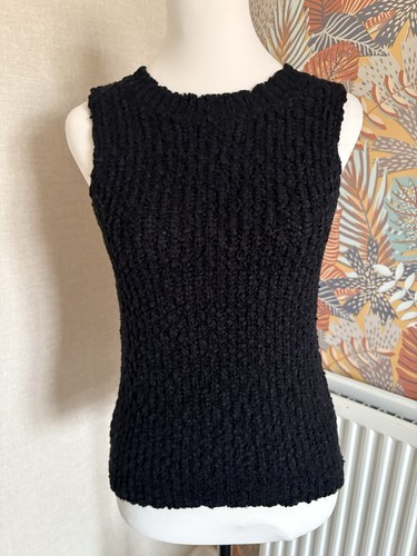 Zara women black knit - women's, round