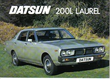 Datsun Nissan Laurel 200L Saloon 1974-75 Original UK Sales Brochure