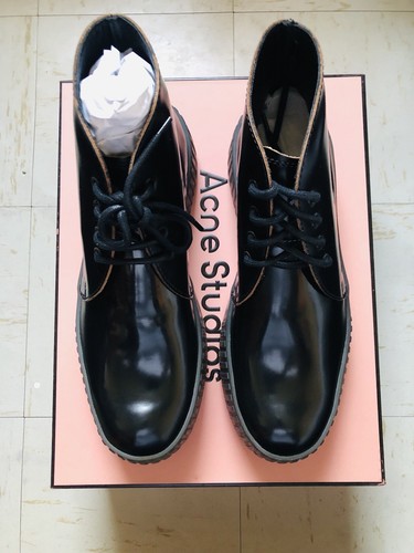 Acne studio black patent - acne,