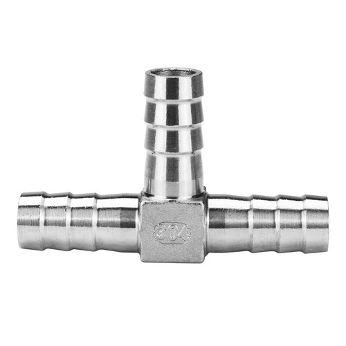 304 stainless steel barbed tee - steel,