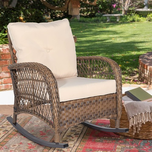 Outdoor patio wicker - patio, rocking