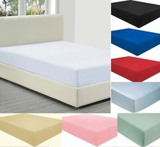 40CM EXTRA DEEP Fitted Sheet Bed Sheets For Mattress Single Double King Size