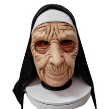 Nun old woman Mask Cosplay