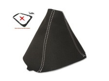 Gear Gaiter For Bmw 3 E90 E91 E92 E93 2006-2013 Faux Suede White Stitching