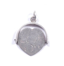 Vintage Spinner Charm I Love