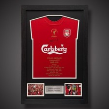 Framed Steven Gerrard Stats